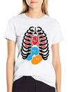 Cute Human Anatomy Body Parts Organs Gift Lightweight Cotton T-Shirt – Daily Comfort Graphic Shirt