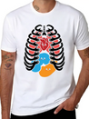 Cute Human Anatomy Body Parts Organs Gift Lightweight Cotton T-Shirt – Daily Comfort Graphic Shirt