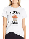 Cute Mushroom Picker Lightweight Cotton T-Shirt – Daily Comfort Graphic Shirt