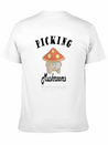 Cute Mushroom Picker Lightweight Cotton T-Shirt – Daily Comfort Graphic Shirt