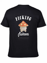 Cute Mushroom Picker Lightweight Cotton T-Shirt – Daily Comfort Graphic Shirt