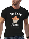 Cute Mushroom Picker Lightweight Cotton T-Shirt – Daily Comfort Graphic Shirt