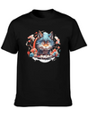 Cute Wolf Lightweight Cotton T-Shirt – Daily Comfort Graphic Shirt