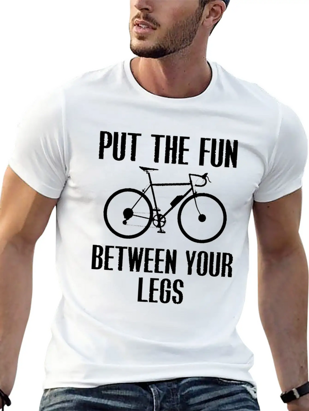 Cycling Lightweight Cotton T-Shirt – Daily Comfort Graphic Shirt