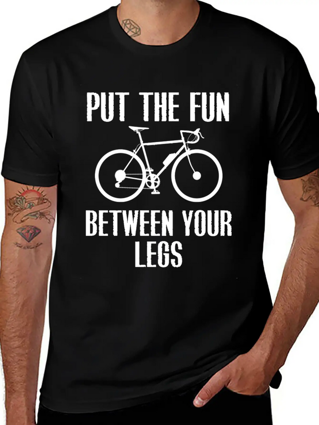 Cycling Lightweight Cotton T-Shirt – Daily Comfort Graphic Shirt