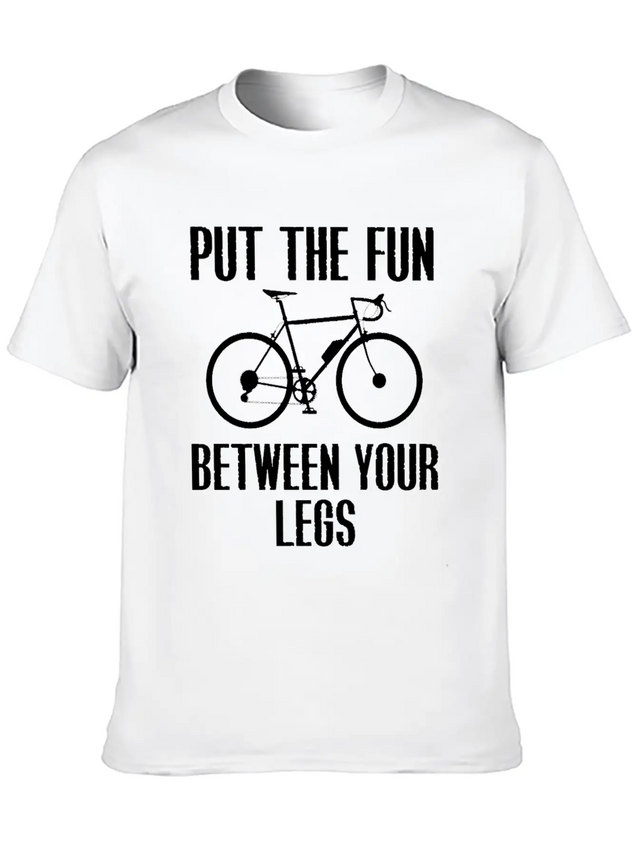 Cycling Lightweight Cotton T-Shirt – Daily Comfort Graphic Shirt