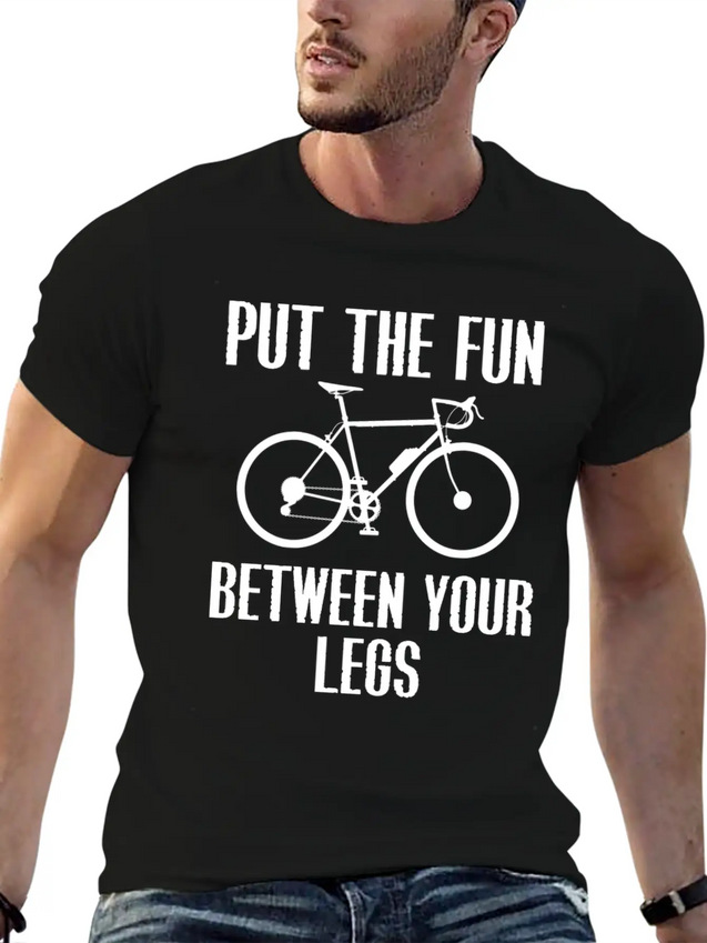 Cycling Lightweight Cotton T-Shirt – Daily Comfort Graphic Shirt