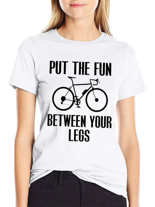 Cycling Lightweight Cotton T-Shirt – Daily Comfort Graphic Shirt