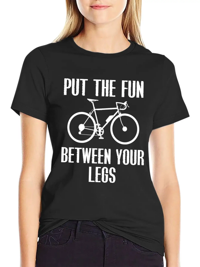 Cycling Lightweight Cotton T-Shirt – Daily Comfort Graphic Shirt
