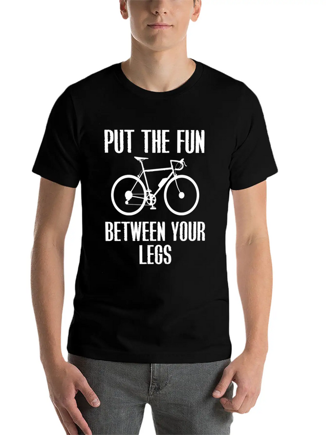Cycling Lightweight Cotton T-Shirt – Daily Comfort Graphic Shirt