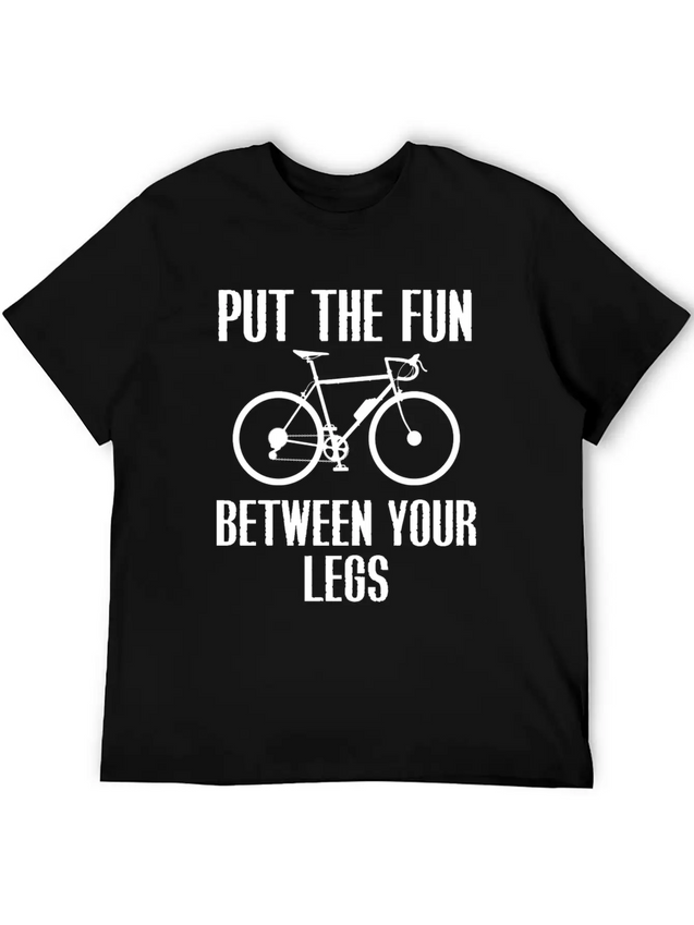 Cycling Lightweight Cotton T-Shirt – Daily Comfort Graphic Shirt