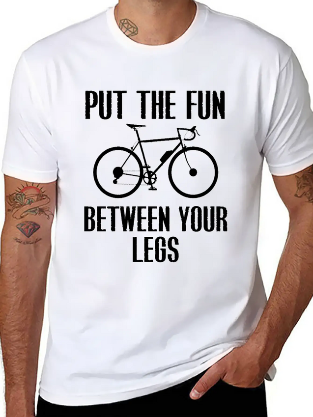Cycling Lightweight Cotton T-Shirt – Daily Comfort Graphic Shirt