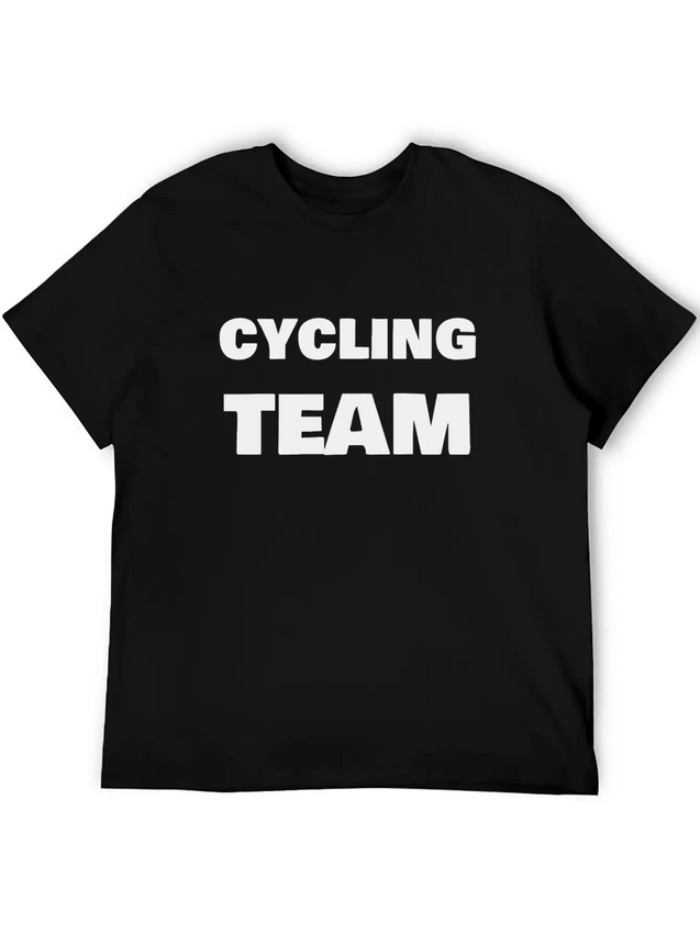 Cycling Team Lightweight Cotton T-Shirt – Daily Comfort Graphic Shirt