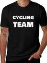 Cycling Team Lightweight Cotton T-Shirt – Daily Comfort Graphic Shirt