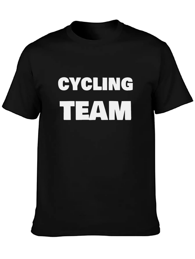 Cycling Team Lightweight Cotton T-Shirt – Daily Comfort Graphic Shirt