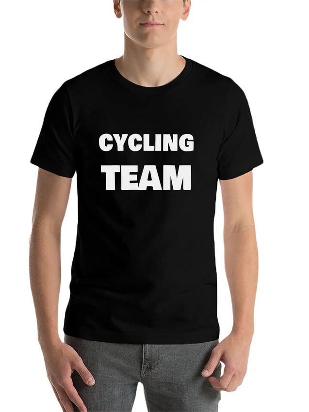 Cycling Team Lightweight Cotton T-Shirt – Daily Comfort Graphic Shirt