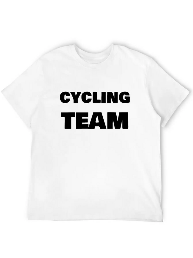 Cycling Team Lightweight Cotton T-Shirt – Daily Comfort Graphic Shirt
