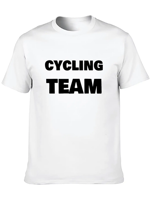 Cycling Team Lightweight Cotton T-Shirt – Daily Comfort Graphic Shirt