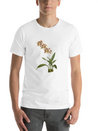 Cymbidium Orchid Botanical Illustration Lightweight Cotton T-Shirt – Daily Comfort Graphic Shirt