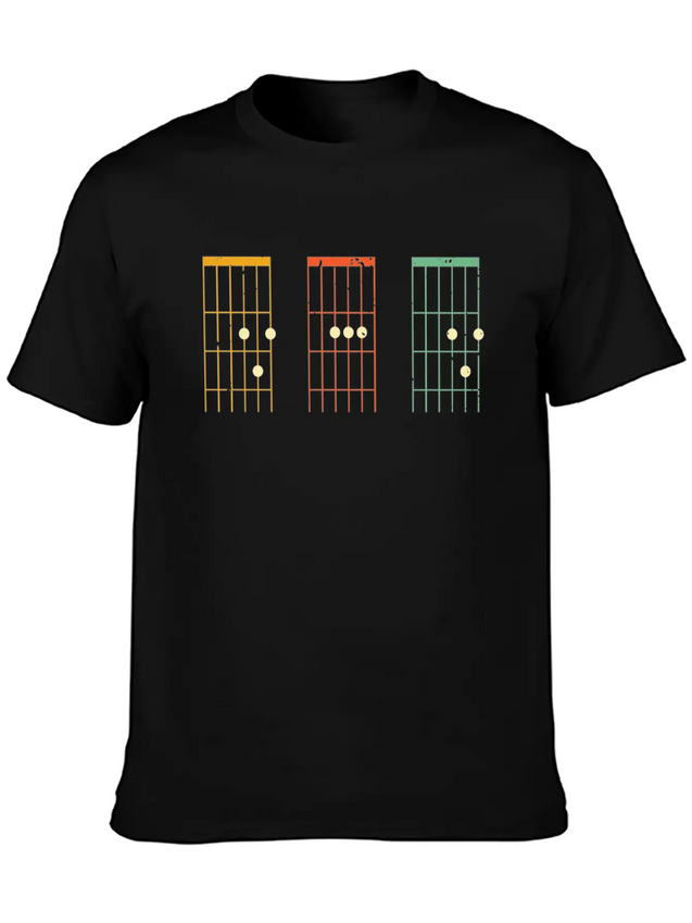 Dad Guitar Chords Shirt - Dad Guitar Tab Shirt - F Lightweight Cotton T-Shirt – Daily Comfort Graphic Shirt
