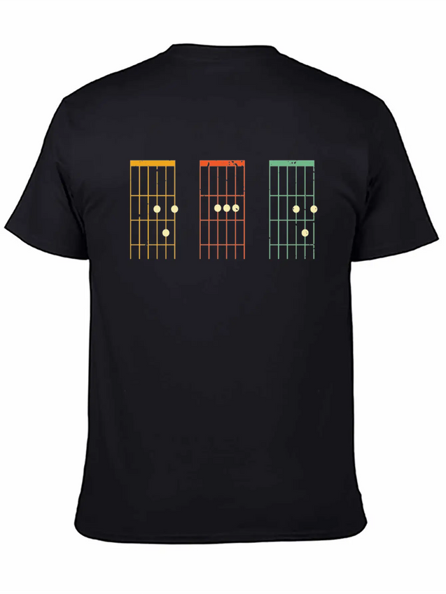 Dad Guitar Chords Shirt - Dad Guitar Tab Shirt - F Lightweight Cotton T-Shirt – Daily Comfort Graphic Shirt