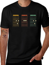 Dad Guitar Chords Shirt - Dad Guitar Tab Shirt - F Lightweight Cotton T-Shirt – Daily Comfort Graphic Shirt