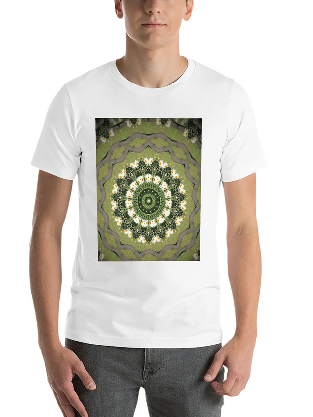 Daisy Mandala Lightweight Cotton T-Shirt – Daily Comfort Graphic Shirt