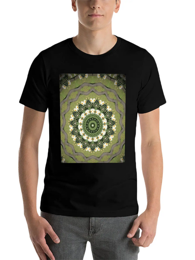 Daisy Mandala Lightweight Cotton T-Shirt – Daily Comfort Graphic Shirt