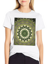 Daisy Mandala Lightweight Cotton T-Shirt – Daily Comfort Graphic Shirt
