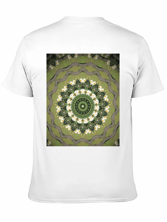 Daisy Mandala Lightweight Cotton T-Shirt – Daily Comfort Graphic Shirt