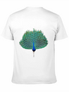 Dancing Peacock Lightweight Cotton T-Shirt – Daily Comfort Graphic Shirt