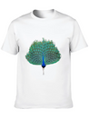 Dancing Peacock Lightweight Cotton T-Shirt – Daily Comfort Graphic Shirt