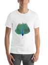 Dancing Peacock Lightweight Cotton T-Shirt – Daily Comfort Graphic Shirt
