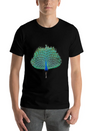 Dancing Peacock Lightweight Cotton T-Shirt – Daily Comfort Graphic Shirt