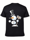 Dancing Snowman Lightweight Cotton T-Shirt – Daily Comfort Graphic Shirt