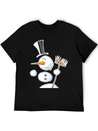 Dancing Snowman Lightweight Cotton T-Shirt – Daily Comfort Graphic Shirt