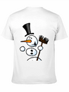 Dancing Snowman Lightweight Cotton T-Shirt – Daily Comfort Graphic Shirt