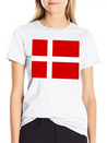 Danmark Flag Lightweight Cotton T-Shirt – Daily Comfort Graphic Shirt