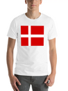 Danmark Flag Lightweight Cotton T-Shirt – Daily Comfort Graphic Shirt