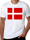 Danmark Flag Lightweight Cotton T-Shirt – Daily Comfort Graphic Shirt