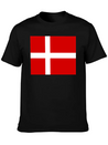 Danmark Flag Lightweight Cotton T-Shirt – Daily Comfort Graphic Shirt
