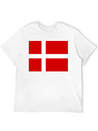 Danmark Flag Lightweight Cotton T-Shirt – Daily Comfort Graphic Shirt