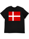 Danmark Flag Lightweight Cotton T-Shirt – Daily Comfort Graphic Shirt