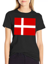 Danmark Flag Lightweight Cotton T-Shirt – Daily Comfort Graphic Shirt