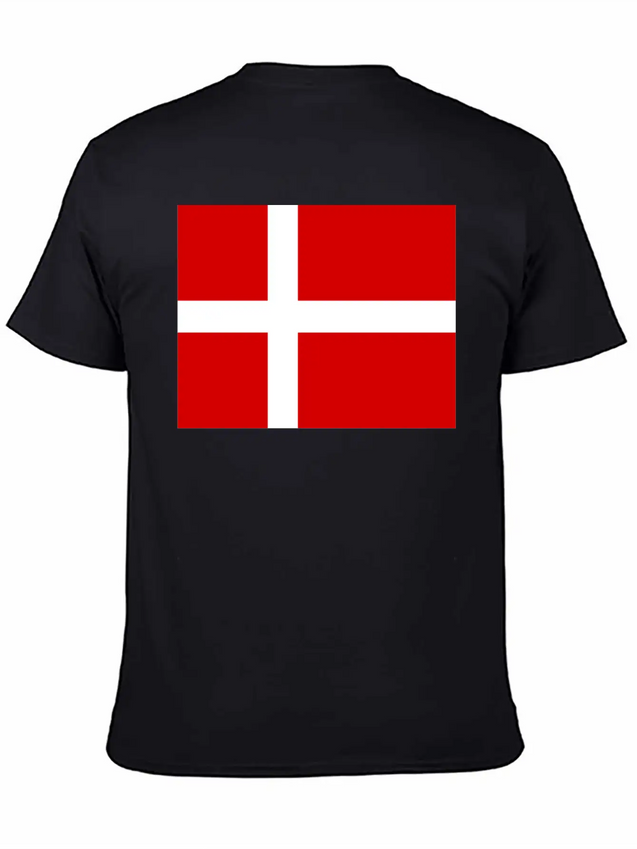 Danmark Flag Lightweight Cotton T-Shirt – Daily Comfort Graphic Shirt
