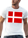 Danmark Flag Lightweight Cotton T-Shirt – Daily Comfort Graphic Shirt