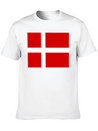 Danmark Flag Lightweight Cotton T-Shirt – Daily Comfort Graphic Shirt