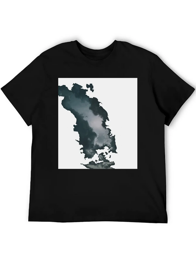 Dark Clouds Lightweight Cotton T-Shirt – Daily Comfort Graphic Shirt