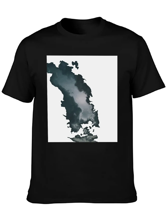 Dark Clouds Lightweight Cotton T-Shirt – Daily Comfort Graphic Shirt