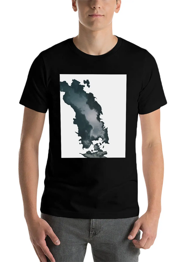 Dark Clouds Lightweight Cotton T-Shirt – Daily Comfort Graphic Shirt